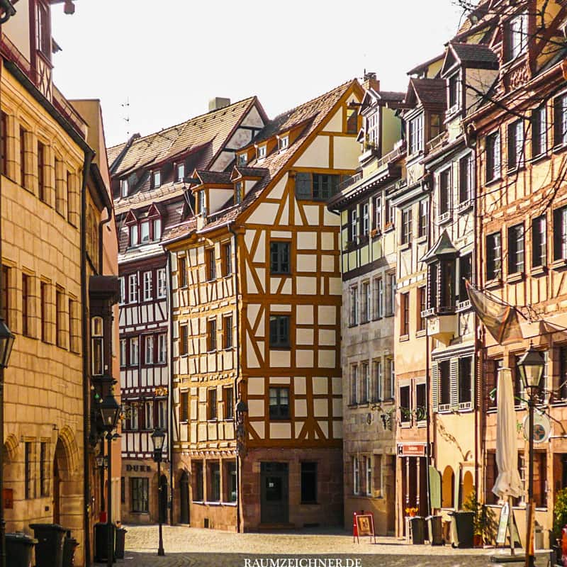 Die Altstadt von Nürnberg wurde nach dem zweiten Weltkrieg fast komplett neu gebaut.